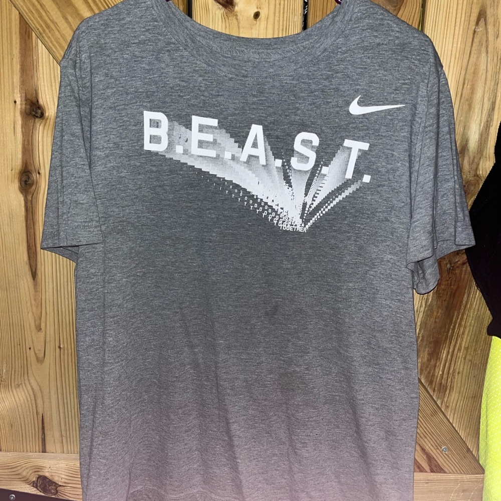 Nike Heather Gray B.E.A.S.T. Graphic Tee